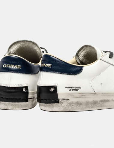 SNEAKERS DISTRESSED BLUE AMBER